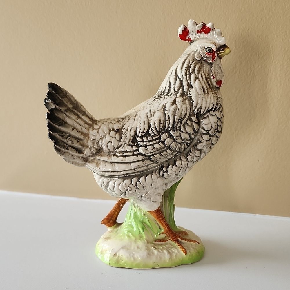 Vintage Chippy Paint Napco Japan Rooster Figurine
